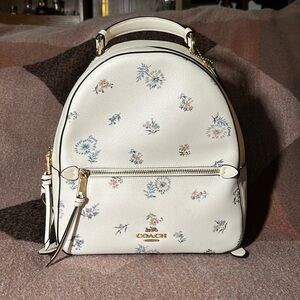 Used COACH Backpack With Floral Print